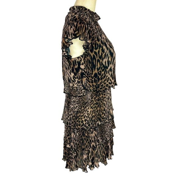 ALL SAINTS ANTHEIA KIKU ANIMAL PRINT TIERED MINI DRESS NWT WOMEN'S SIZE 2 - Picture 12 of 16